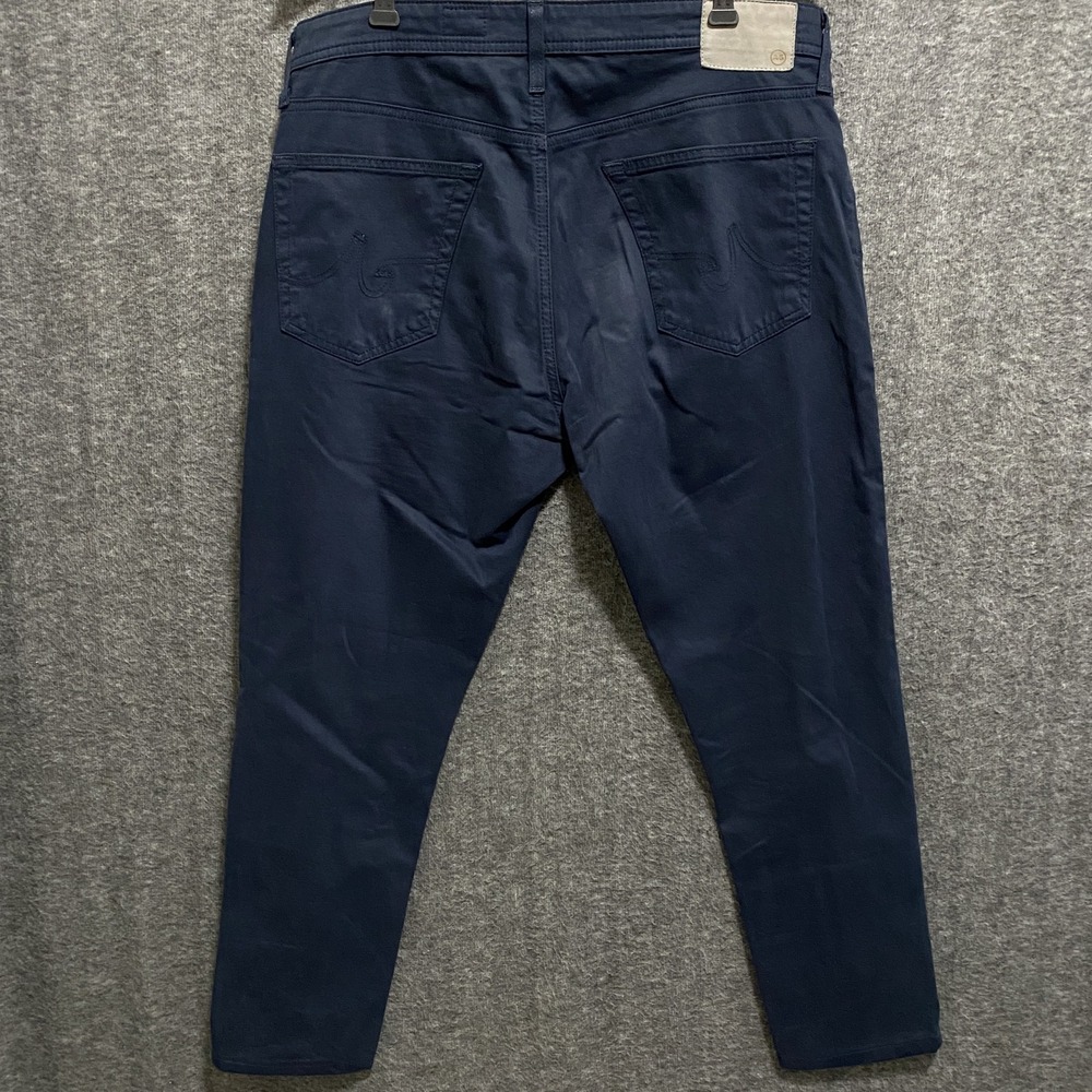 AG Adriano Goldschmied Everett‎ Jeans Mens 34x32 (34x27) Navy Blue Slim Straight - Picture 7 of 11